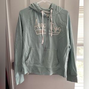 Aeropostale zip up teal size XL